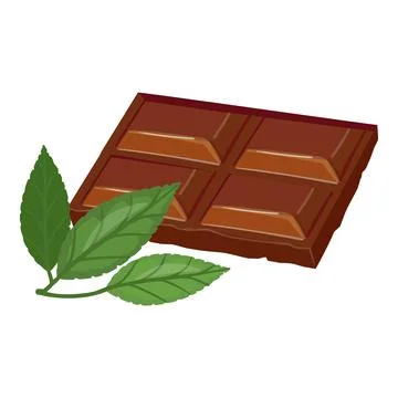 Chocolate icon cartoon vector. Cocoa bean Stock Illustration