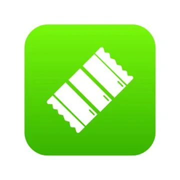 Chocolate icon green vector 스톡 일러스트