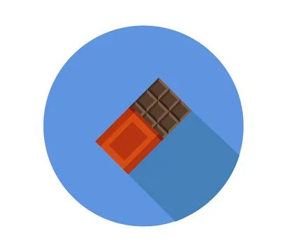 Chocolate icon illustrated in vector on white background Stock Illustration