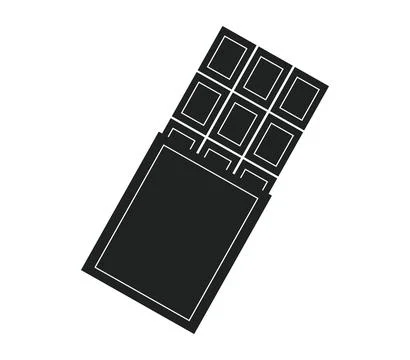 Chocolate icon illustrated in vector on white background Stock Photos