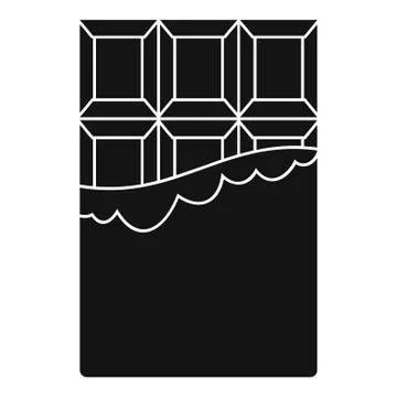 Chocolate icon, simple style Stock Illustration