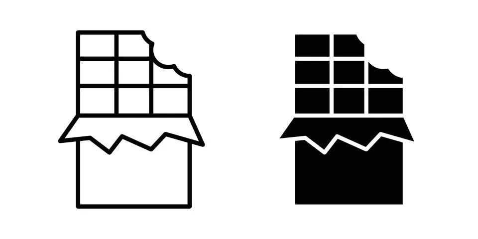 Chocolate icon vector design. EPS10 Stock Illustration