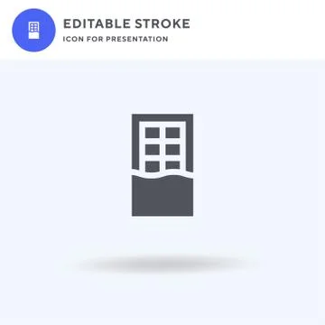 Chocolate icon vector, filled flat sign, solid pictogram isolated on white, logo Illustrazione stock