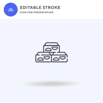 Chocolate icon vector, filled flat sign, solid pictogram isolated on white, logo イラスト素材