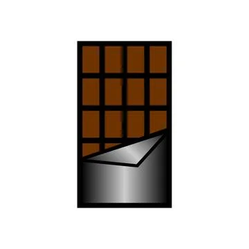 Chocolate icon on white. 스톡 일러스트