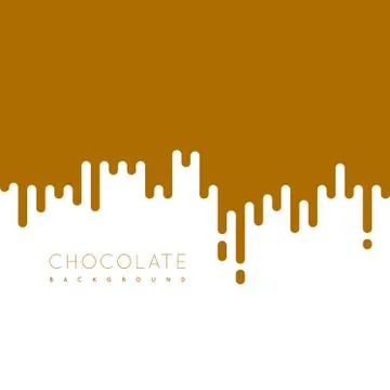 Chocolate irregular rounded lines background Stock Illustration