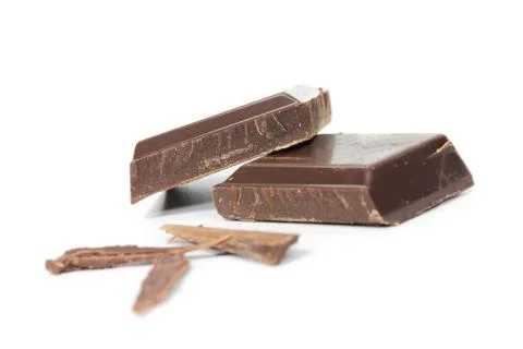 Chocolate isolated Stock Photos