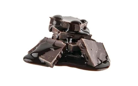 Chocolate isolated on white background Stock Photos