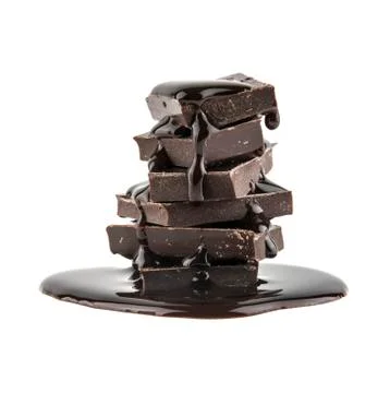 Chocolate isolated on white background Foto stock