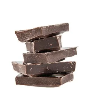 Chocolate isolated on white background Stock Photos