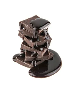 Chocolate isolated on white background Stock-Fotos