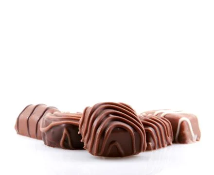 Chocolate isolated on a white background Stock-Fotos