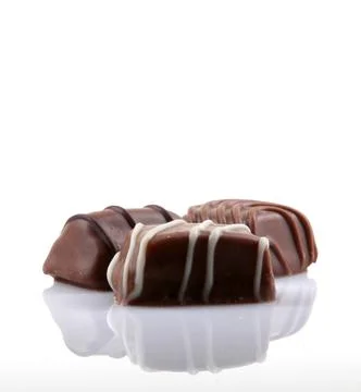 Chocolate Isolated On White Background Stock Photos