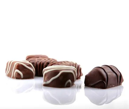 Chocolate Isolated On White Background Stock Photos
