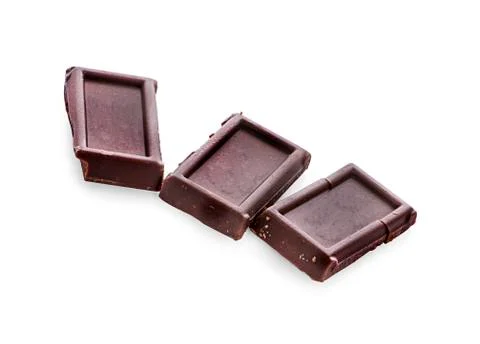 Chocolate isolated on white backround Stock Photos