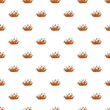 Chocolate liquid splashes forming seamless pattern background Illustrazione stock