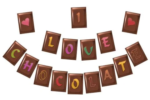 Chocolate Love Stock-Illustration