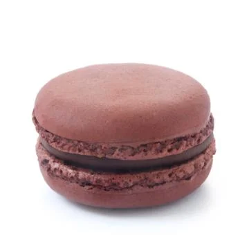 Chocolate Macaron Foto stock