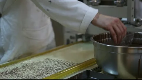 Chocolate-making factory in the