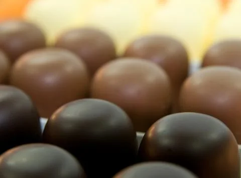 Chocolate marshmallow Stock Photos