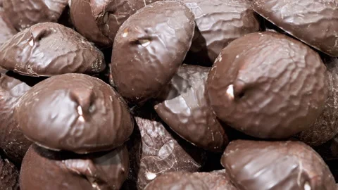 Chocolate Marshmallows Close Up Stock Footage 293181324