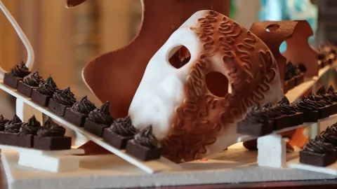 Chocolate in mask Video stock 126954806