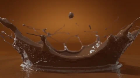 Chocolate melting falling Video stock 274414721