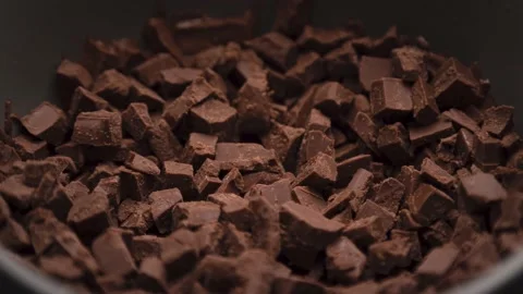 The chocolate melts. Timelapse Stock Footage 158543040
