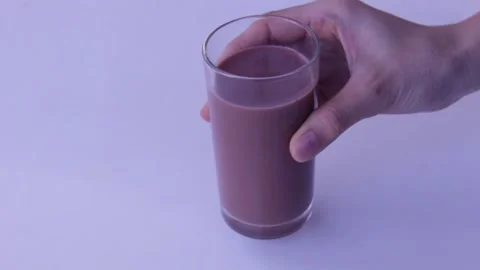 Chocolate milk being served HD Stock-Footage 176138262