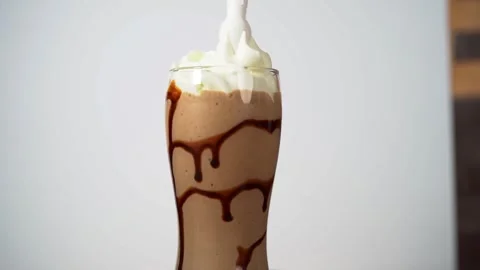 Chocolate Milkshake Delight Stock Footage 318303184
