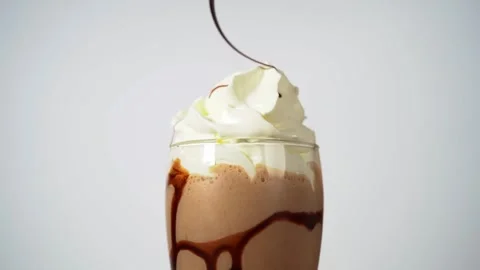Chocolate Milkshake Delight Stock Footage 318303200