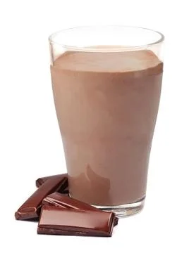Chocolate milkshake Stock Photos