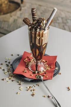 Chocolate Milkshake Stock Photos