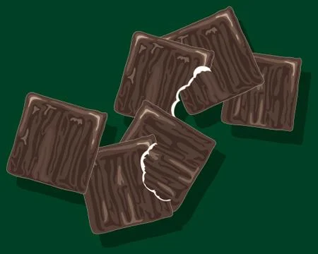 Chocolate mint Illustrazione stock