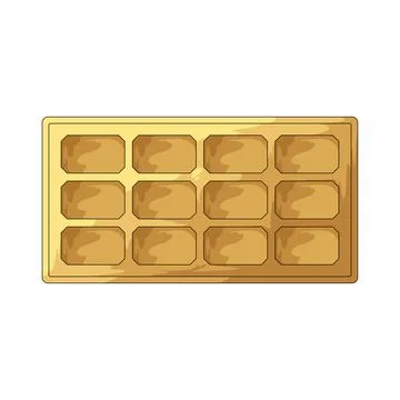 Chocolate mold illustration Stock Illustration