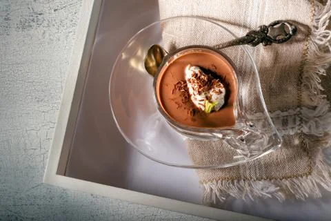 Chocolate Mousse Dessert Stock Photos