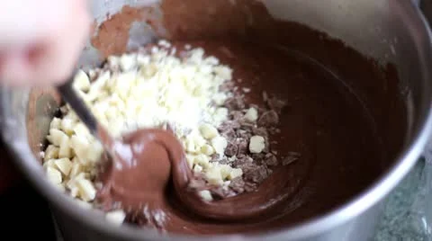 Chocolate mousse Stock Footage 20620582