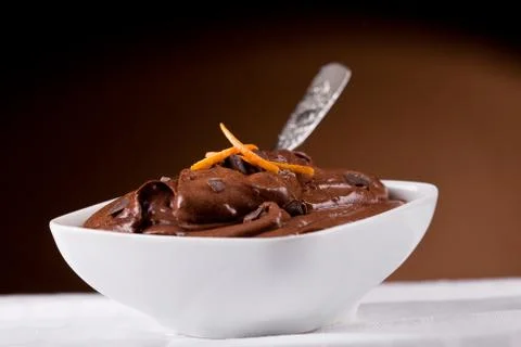 Chocolate mousse Foto stock