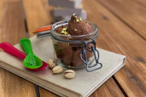 Chocolate mousse Stock Photos