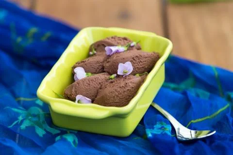 Chocolate mousse Stock Photos
