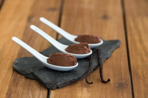 Chocolate mousse Stock Photos
