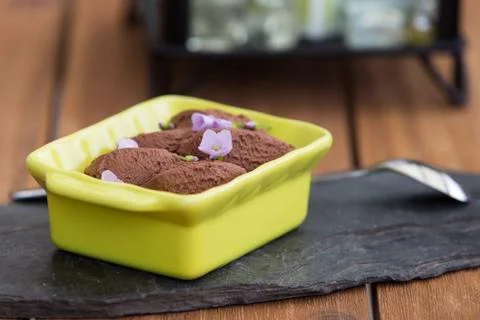 Chocolate mousse Stock Photos