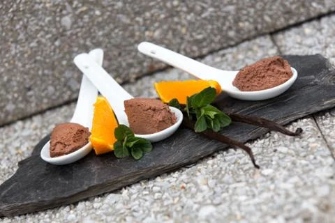 Chocolate mousse Stock Photos