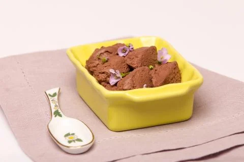 Chocolate mousse Stock Photos