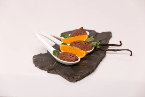 Chocolate mousse Stock Photos