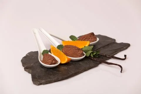 Chocolate mousse Stock Photos
