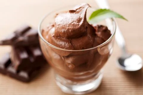 Chocolate mousse Stock-Fotos