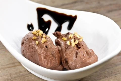 Chocolate mousse Stock Photos
