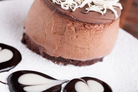 Chocolate mousse Stock Photos