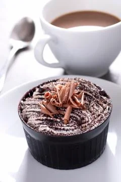 Chocolate mousse Stock Photos
